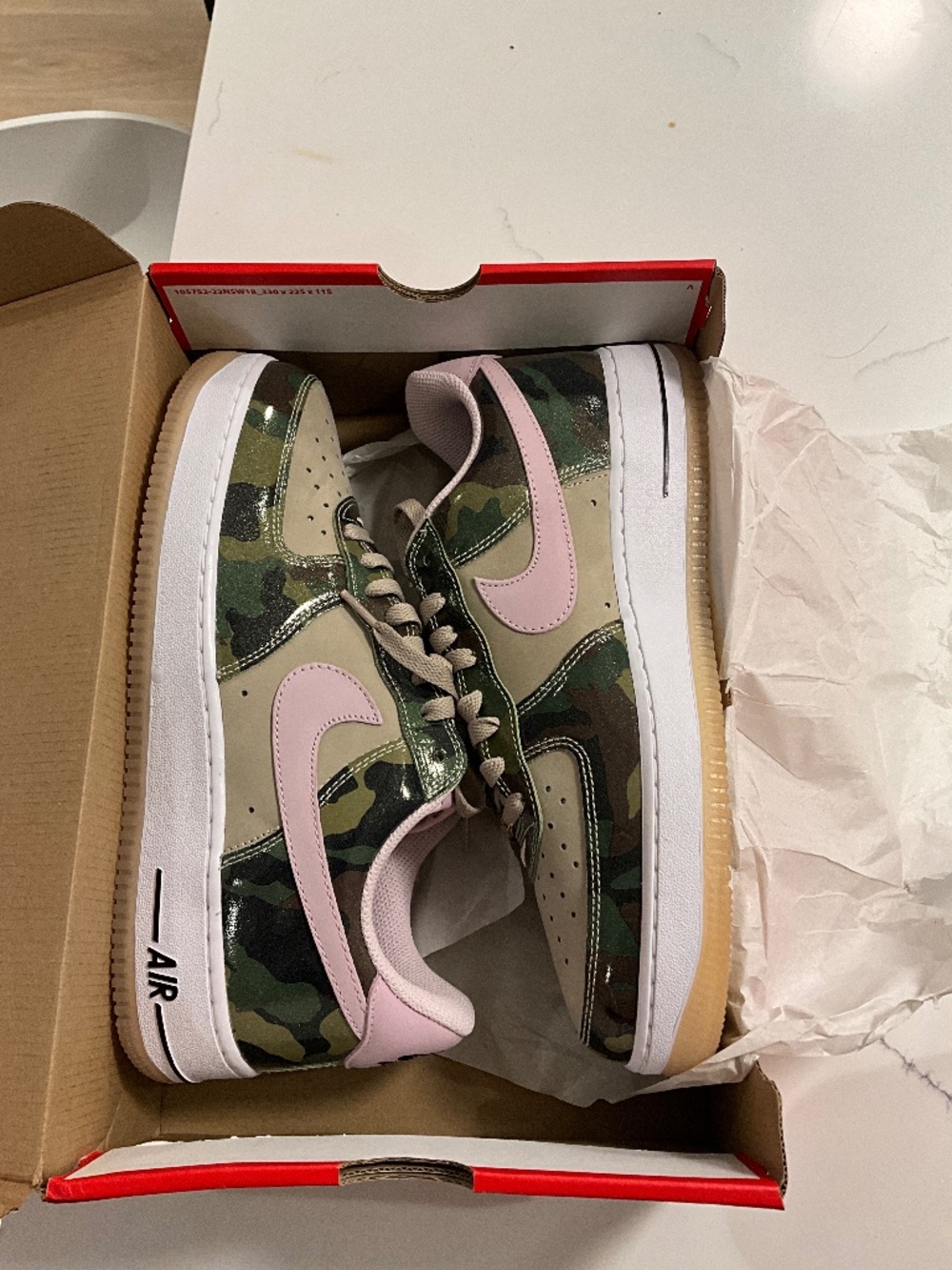 Nike Air Force 1 Low '07 LV8 Patent Camo Pink